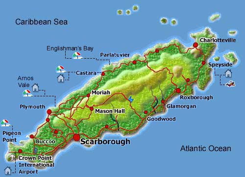 Karte von Tobago